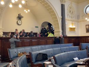 Supporting image for story: 'I never thought our county would be dragged into the dark place' - Anti-racism activists' protest halts Staffordshire council meeting