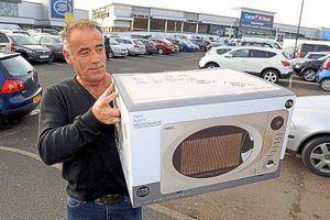 In Wednesbury – Michael Day with a mircowave oven