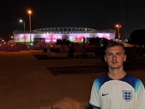 Dylan Harley outside the stadium