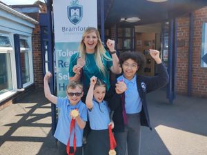 Supporting image for story: Olympic superstar Rebecca Adlington pays special visit to Bilston primary school 
