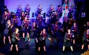 Ercall Wood Academy students perform a song and dance number in Matilda The Musical. Picture: Brian Clarke - Kidz In Focus