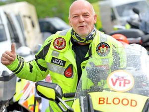 Supporting image for story: Queen's honour for Shropshire blood bikers - delivering life in the fast lane