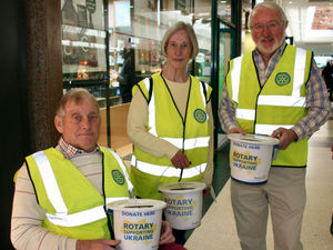 Supporting image for story: Rotarians collect over £1,500 for Ukraine