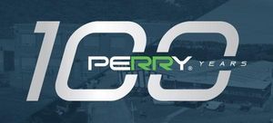 Perry 100 year logo banner