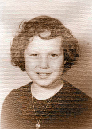 Frances Alman, aged eight