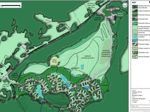 A Proposed Layout Of The Country Park And Holiday Lodges For The Former Brereton Colliery Site Presented In The Report To Cannock Chase Council\'S Planning Committee