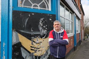 Local resident Glynn Jones who used to drink in the real Garrison pub in Small Heath, Birmingham.