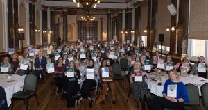 Birmingham Women's and Children's NHS Foundation Trust staff gather at one of three Long Service Awards events.