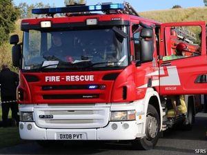Supporting image for story: Firefighters scrambled to house blaze in Telford involving fire in laundry basket