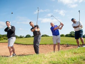 Supporting image for story: Vistry team tee up more than £7000 for charity 