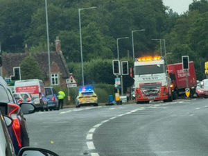 Supporting image for story: Early morning crash in Himley causes traffic misery this morning