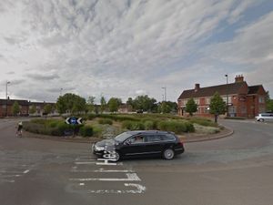 Supporting image for story: Motorist drives over Shrewsbury roundabout in early morning crash