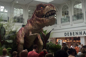 Supporting image for story: Watch: Dorothy the dinosaur boosts Telford Shopping Centre visitor numbers