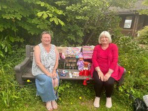 Nicola Hanson (left) and her mother Brenda Franics ready for their sale for Lingen Davies Cancer Fund.