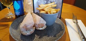 The fish finger sandwich was nice, albeit there could have been more