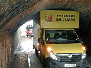 Supporting image for story: Driver left red-faced as van gets stuck underneath Tipton bridge