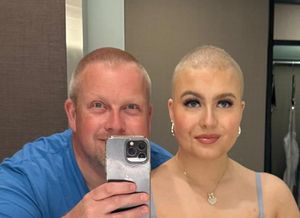 Madi Foster with her dad Craig.