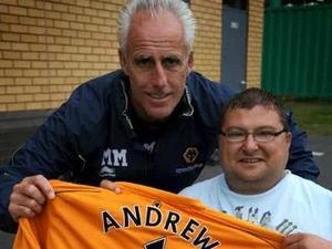Supporting image for story: Disabled Telford Wolves fan meets his heroes