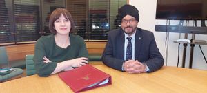 Warinder Juss MP, Member of Parliament for Wolverhampton West, and Bridget Phillipson MP, Secretary of State for Education