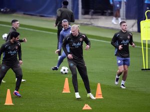 Supporting image for story: He’s fine – Man City boss Pep Guardiola dismisses Erling Haaland’s injury scare