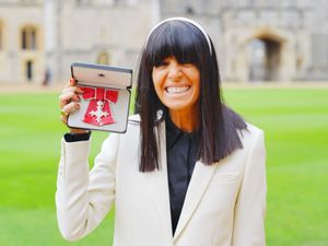 Supporting image for story: Claudia Winkleman smiles ear to ear after officially being made an MBE