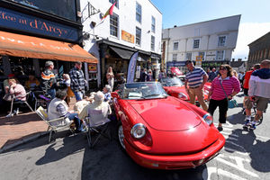 A 1991 Alfa Romeo Spider on display