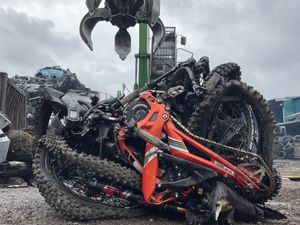 Supporting image for story: Two arrests as police seize and crush e-bikes being ridden illegally in Birmingham