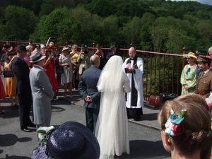 Their first date, first kiss, proposal and wedding all happened on the bridge