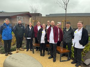Supporting image for story: Shrewsbury hospital completes work on 'calming' new garden for patients and staff