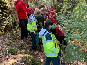 Supporting image for story: Man rescued from Shropshire beauty spot taken to hospital with 'potentially serious injuries'