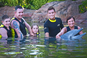 Tom Daley with Lilly-May and family
