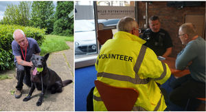 Some of the force's volunteers