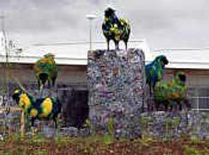 Supporting image for story: Sheep statue voted for store