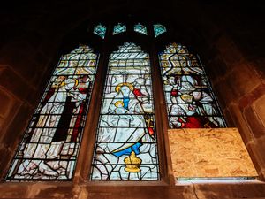 Supporting image for story: Jailed: Addict smashed 16th century Shrewsbury church windows