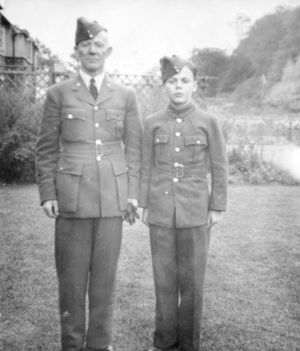 Father and son George and Alan in the ATC in Bridgnorth