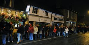 Queues wrapped around Castle Hall at last year's event