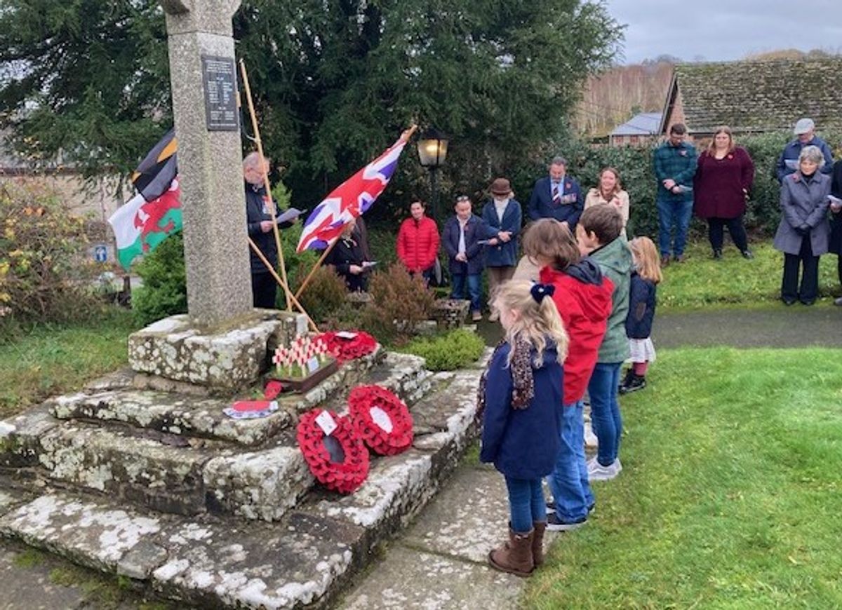 Remembrance service at two small communities near Kington