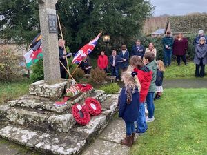 Supporting image for story: Remembrance service at two small communities near Kington
