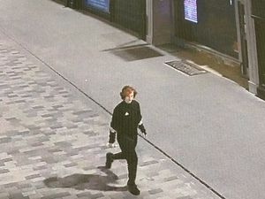 Supporting image for story: Shrewsbury police search for man after graffiti sprayed in town