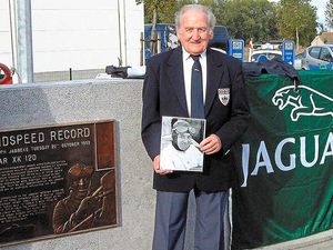 Supporting image for story: Former Shropshire test driver takes up Jaguar rally challenge – at the age of 95