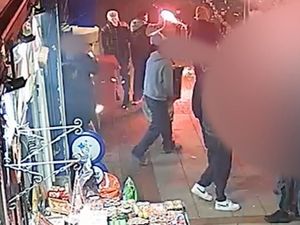 Supporting image for story: Terrifying CCTV shows kids turn a busy West Midlands high street into a 'war zone' setting off fireworks near shoppers
