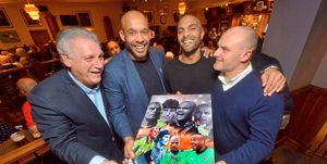 Goalkeepers’ union: With Phil Parkes, Matt Murray and  Carl Ikeme