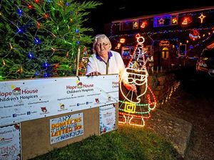Supporting image for story: Shrewsbury home lit up to raise funds for charity