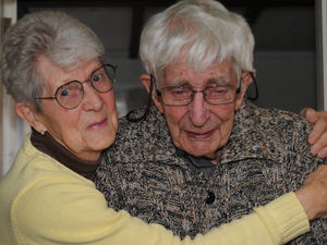 Supporting image for story: Couple mark 65th wedding anniversary together thanks to special visit granted
