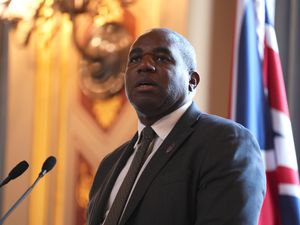 Foreign Secretary David Lammy speaking