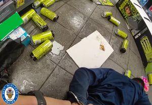 The arrest at the store in Commonside, Pensnett