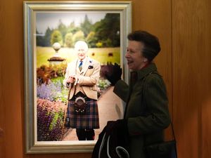 Supporting image for story: Princess Royal unveils portrait of the King at Scottish Parliament