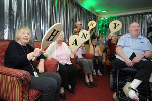 Residents enjoy the day