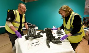 It was delicate work for the staff piecing Dippy together