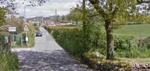 A Google Street View Image Of Hot Lane In Biddulph Moor, With The Village Hall On The Left Hand Side Of The Road And The Land Earmarked For New Homes On The Right. Free for use by all LDRS partners